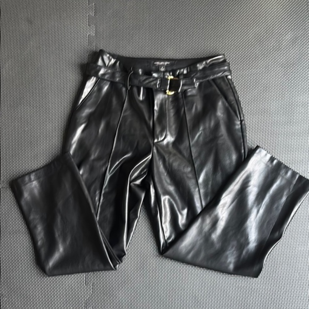 Marc New York Black Leather Pants